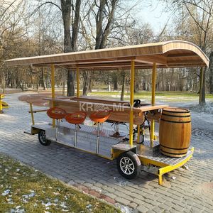 Vente flash - Nouveau design - Bar mobile sur mesure pour fêtes - Chariot de nourriture pour bière et crème glacée - Product Image 1