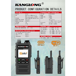 Walkie Talkie Portátil Kanglong Zello G-36 4G LTE con GPS y WiFi, Cobertura Global de 5000 km, Micrófono Incluido - Product Image 6