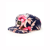En gros personnalisé marque plat Bill Hawaii thème tropiques impression florale Snapback casquette chapeau 2025 nouvelle mode unisexe