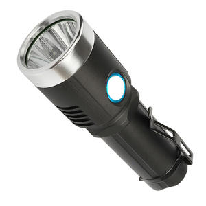 Lampe de poche LED rechargeable T40 avec charge de type C, corps en alliage d'aluminium, haute luminosité, lumière d'urgence extérieure - Product Image 2