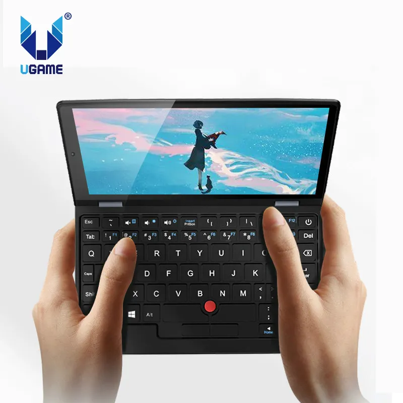 UGAME – Mini-ordinateur portable Pocket avec écran tactile de 7 pouces Celeron J3455, 8 go de RAM, 2 to de SSD, Webcam de 2,0 mpx, Netbook, Windows 10