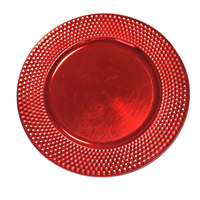 Assiettes de Présentation Dorées en Plastique Rétro Réutilisables, Écologiques et Durables en PP, pour Maison, Dîners, Mariages et Événements