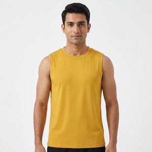 Men's Lightweight Workout Tank Top Popular Casual Gym <b>Vest</b> <b>Stringer</b> with Custom Logo Knitted Design Popular Casual Wear - Product Image 1