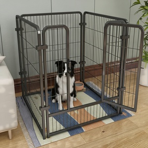 Produit pour animaux de compagnie, parc pour <span class=keywords><strong>chien</strong></span> pliable et portable, en métal, grand, pour l'extérieur, avec fermeture à bouton-pression - Product Image 4
