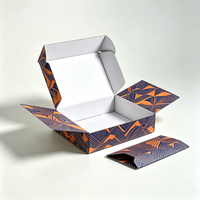 Boîtes d'expédition en carton ondulé personnalisées avec impression numérique, gaufrage portable, motif dessin animé, doublure en éponge épaissie