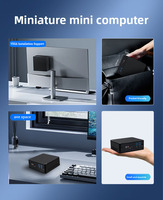 Micro-ordinateur de bureau client léger Intel Core I5 8257U double LAN 2DDR4 2HD-MI Wifi BT Wind10 Linux Office Gamer NANO Mini PC