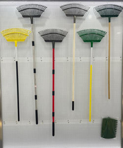 Râteau en métal robuste au <span class=keywords><strong>meilleur</strong></span> prix, 25 dents, en acier au carbone, <span class=keywords><strong>pour</strong></span> herbe, feuilles et pelouse, fournitures de jardin en fer - Product Image 1