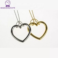 Vente chaude chine anneau galvanoplastie magicien métal jouet anneau chaîne facile collier tour de magie logique noeud infini anneau pour enfants