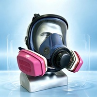 Masque respiratoire intégral, barrière efficace contre les gaz et la poussière, équipement de sécurité professionnel pour les travaux miniers et de découpe de pierre