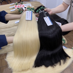 Extensión de cabello a granel vietnamita Cabello liso natural La más alta calidad Colores de tendencia más calientes - Product Image 1