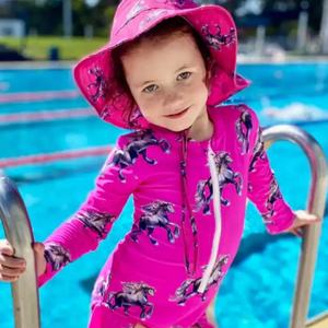 Traje de Baño para Niñas, Estilo Bikini, Estampado Animal, Corte Alto, para Adolescentes, 2023 - Product Image 2