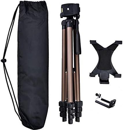 Fosoto High Quality 50-inch Camera Tripod With Universal Tablet Holder Mount And Video Light Stand For Photography