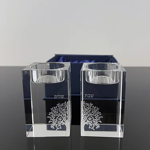 Crystal <strong>Candle</strong> <strong>Holder</strong> Glass Candlestick Custom Logo Engraved clear Crystal Candlestick <strong>Candle</strong> <strong>Holder</strong> - Product Image 2