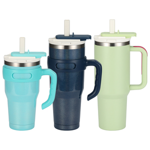 Phổ biến 40oz cách điện đôi tường thép không gỉ cốc cốc với thiết kế cổ điển xử lý cho rơm nắp cho drinkware cho du lịch - Product Image 2