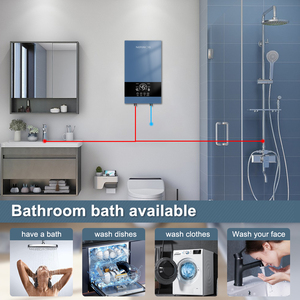 Nước nóng <span class=keywords><strong>tankless</strong></span> tức thời mạch nước phun thông minh ngay lập tức Máy nước nóng nồi hơi điện trong nhà 8500W cho khách sạn tắm - Product Image 6