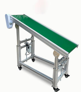 45-Grad-Kurvenförderer, tragbarer Hochleistungs-Aluminiumlegierungs-Kletterwagen, verstellbarer Desktop-Flachbandförderer - Product Image 1