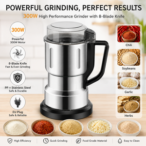Molinillo Eléctrico Automático Portátil <span class=keywords><strong>de</strong></span> 8 Cuchillas, Multifuncional, <span class=keywords><strong>de</strong></span> Acero Inoxidable, para Moler Nueces, Especias, Hierbas, Granos <span class=keywords><strong>de</strong></span> Café, para Hotel - Product Image 2