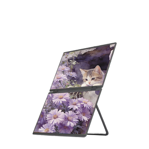 Moniteur portable à double écran pliable à 360 degrés de 18,5 pouces 1080P pour ordinateur portable - Product Image 4