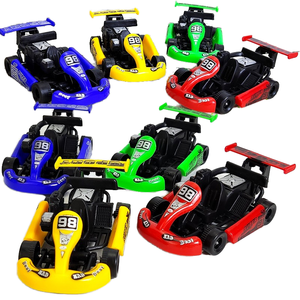 Mini Coches de Carreras de Plástico con Retroceso, Temática Retro, Modelo de Karting Portátil, Recuerdos para Fiestas de <span class=keywords><strong>Cumpleaños</strong></span>, Pascua, Decoración de Habitaciones - Product Image 1