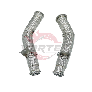 Tubería de Escape Turbo de Acero Inoxidable con Aislamiento Térmico Vortex, Pulido Espejo, para Mercedes Benz C43 M276, Mejora de Rendimiento, Instalación con Pernos - Product Image 1