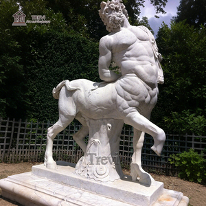 Cuộc sống-kích thước phong cách Châu Âu đá cẩm thạch Centaur Chiron bức tượng Tay Chạm Khắc vườn điêu khắc cho sử dụng ngoài trời cho bán - Product Image 2