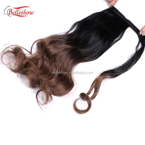 porter de nombreuses couleurs Ombre soie Curl fausse Fiber cheveux synthétique enroulé autour de <span class=keywords><strong>la</strong></span> pâte magique queue de - Product Image 5