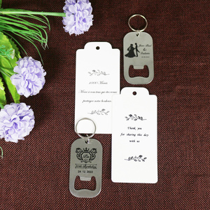 <span class=keywords><strong>Porte</strong></span>-clés ouvre-bouteille <span class=keywords><strong>personnalisé</strong></span> en acier inoxydable avec design <span class=keywords><strong>personnalisé</strong></span> et carte de voeux pour faveurs de <span class=keywords><strong>mariage</strong></span> et cadeaux d'anniversaire - Product Image 5