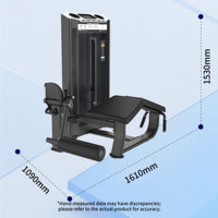 Machine à flexions de jambes couchées à charge par poulie, équipement d'entraînement de la force des ischio-jambiers avec rouleau réglable et support de cheville, équipement de gym commercial