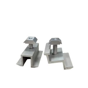 Năng lượng mặt trời giữa/Side kẹp Bộ cho năng lượng mặt trời PV chân đế panel năng lượng mặt trời với khung nhôm sửa chữa kẹp Anodized bề mặt h-hình dạng đường ray - Product Image 1