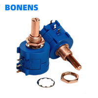 Potentiomètre à fil bobiné de précision 10 tours 3590S avec axe en acier inoxydable
