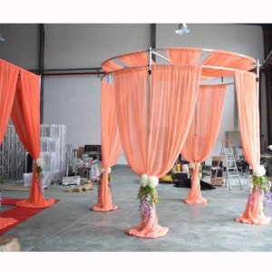 Telescopic <b>pipe</b> and drape backdrop <b>stand</b> wedding drape kit - Product Image 1