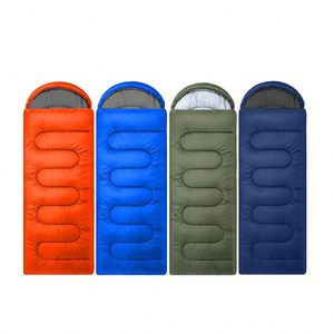 Lightweight <b>4</b>-<b>Season</b> Outdoor Travel Hiking Envelope <b>Sleeping</b> <b>Bag</b> Single Polyester Adults Children Summer Camping Bed - Product Image 1