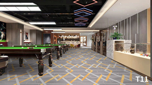 Club Billiards Hall Machine Made Polyester High Pile Anti-Slip Customizable Pattern Large Area Modern Simple Home Area <b>Carpet</b> - Product Image 3