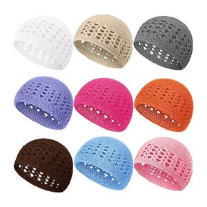 Casquette de prière musulmane Kufi à tricoter pour hommes Casquette musulmane Couleurs Vêtements quotidiens Chapeau de prière pour hommes de la religion musulmane - Product Image 6