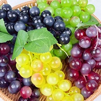 Kunstmatige fruitdruiven Real Touch Plastic decoratieve druiven voor vintage bruiloftsfeestdecoratie