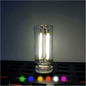 Lampe de nuit USB créative, base en céramique, bouteille en verre, lampe tactile avec lumière chaude pour la décoration de la maison, du bureau et de la voiture - Product Image 4