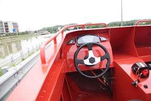 Barco de aluminio de 4m de eslora con cabina ancha y protección envolvente, embarcación deportiva de carreras a motor en venta - Product Image 5