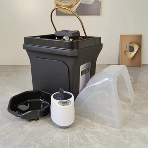 Bassin de lavage portable Kisen avec pompe à eau, tuyau de vidange et pulvérisateur, évier de coiffure réglable - Product Image 4