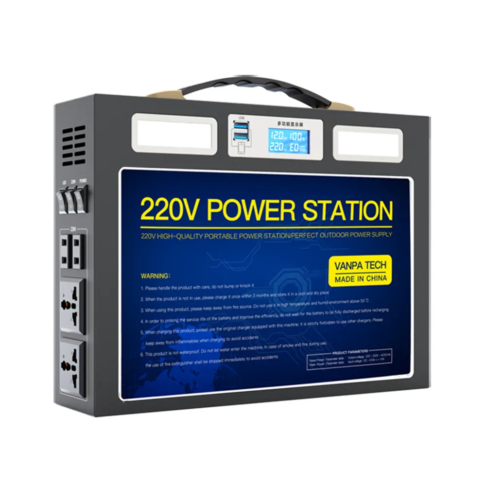 Portable Power Station Online Winkelen Gratis Verzending Grote Verkoop Grootste Capaciteit Zonne-energie Bank 480WH Power Bank Portemonnee