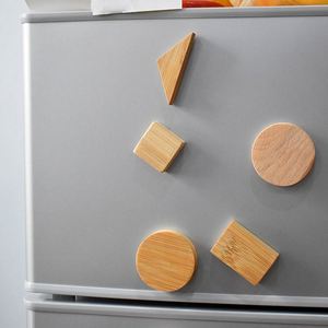 Imán Redondo de Bambú Personalizado para Refrigerador, Imanes de Madera en Blanco para Grabado Láser, para Sujetar Papel - Product Image 6
