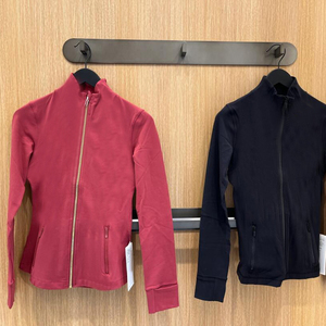 Chất Lượng Cao Áo Khoác Thời Trang Thể Thao Phụ Nữ Của Quần Áo Al 2 Mảnh Đầy Đủ Vàng Dây Kéo Tập Thể Dục Xà Cạp Mặc Phòng Tập Thể Dục Tập Thể Dục & Yoga Bộ - Product Image 2