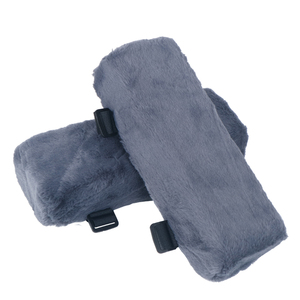 Venta al por mayor, cómodo, antideslizante, funda de piel de conejo, cojín de espuma, ergonómico, silla de oficina, reposabrazos, reposabrazos de espuma viscoelástica - Product Image 3