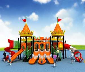 Chine Offre Spéciale château d'attractions toboggan équipement de terrain de jeu extérieur ensembles de jeu de parc de divertissement pour enfants - Product Image 1