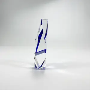 Hitop Design Customized Bank Individual Name Engraved High Quality K9 Crystal Award Trophy Souvenir Gifts