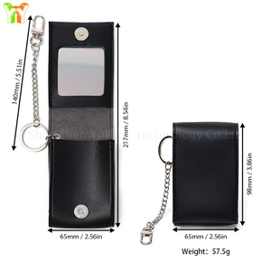 Étui élégant pour rouge à lèvres en cuir PU avec pochette de rangement pour rouge à lèvres portable miroir pour femmes essentiel pour un usage quotidien voyage en plein air - Product Image 6