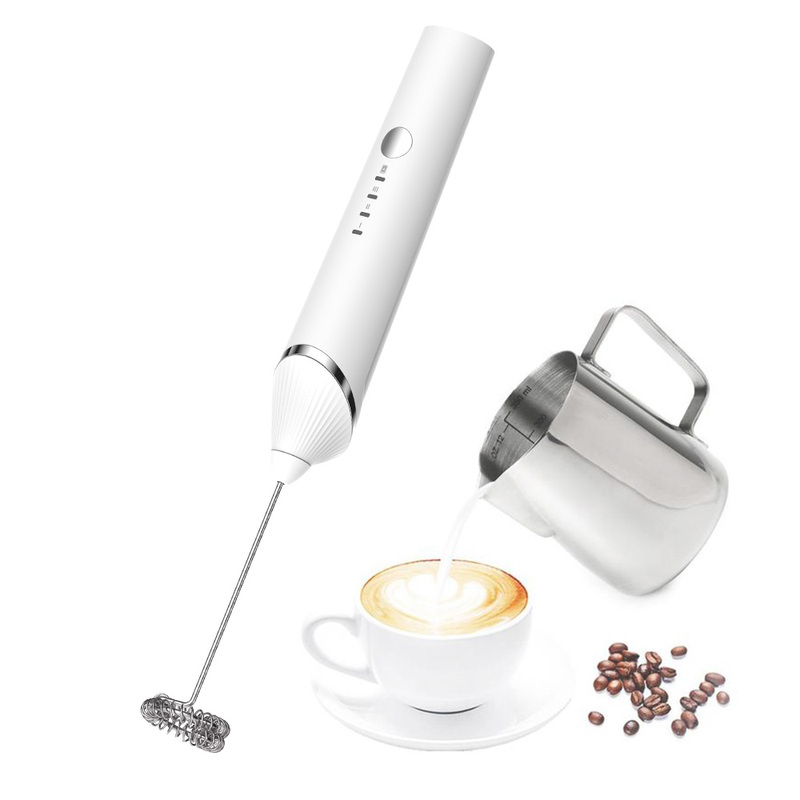 Rechargeable Electric Milk Frother Adjustable 3