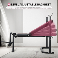 Banc de musculation inclinable pliable multifonctionnel et étanche pour la maison avec support pour barre d'haltères