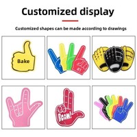 Guantes de Espuma EVA Personalizados para Eventos Deportivos, Protectores de Dedos Engrosados, Accesorios para Animar en Competiciones Deportivas