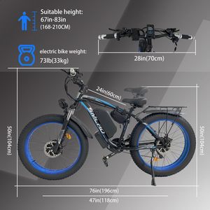 Batería de Litio para Bicicleta Eléctrica de 48V 1000W 2000W, 22.4ah 16Ah, para Bicicleta de Montaña, Nieve, Neumáticos Anchos, XDC600 B, Disponible en EE. UU. y la UE - Product Image 2