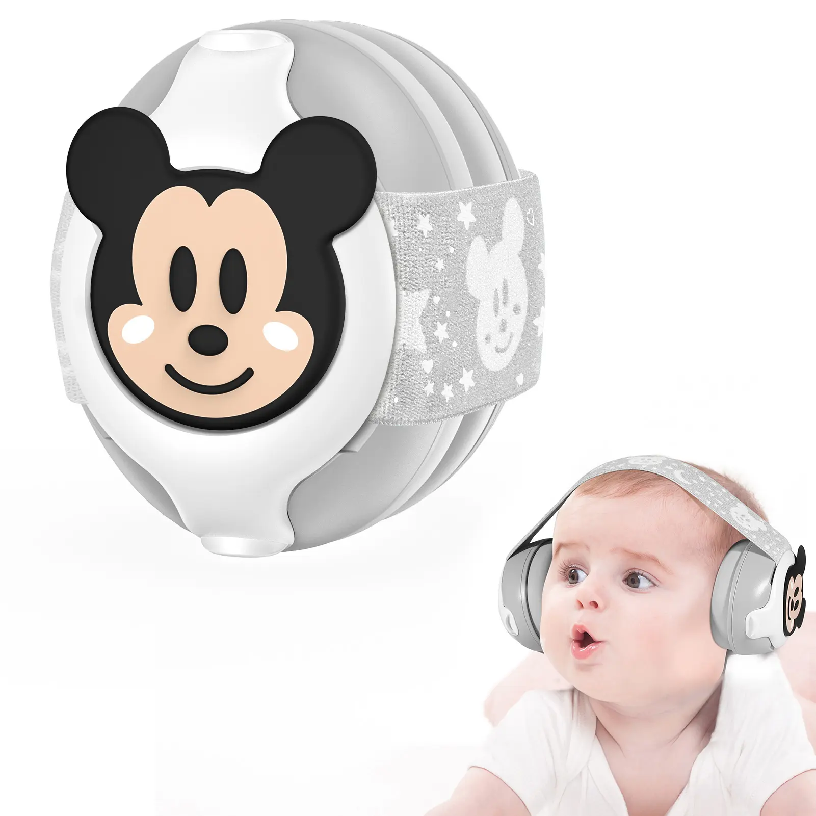 Orejeras de dibujos animados Protección auditiva insonorizada Bloqueo de orejeras protección Anti Cancelación de ruido Auriculares para diadema Bebé